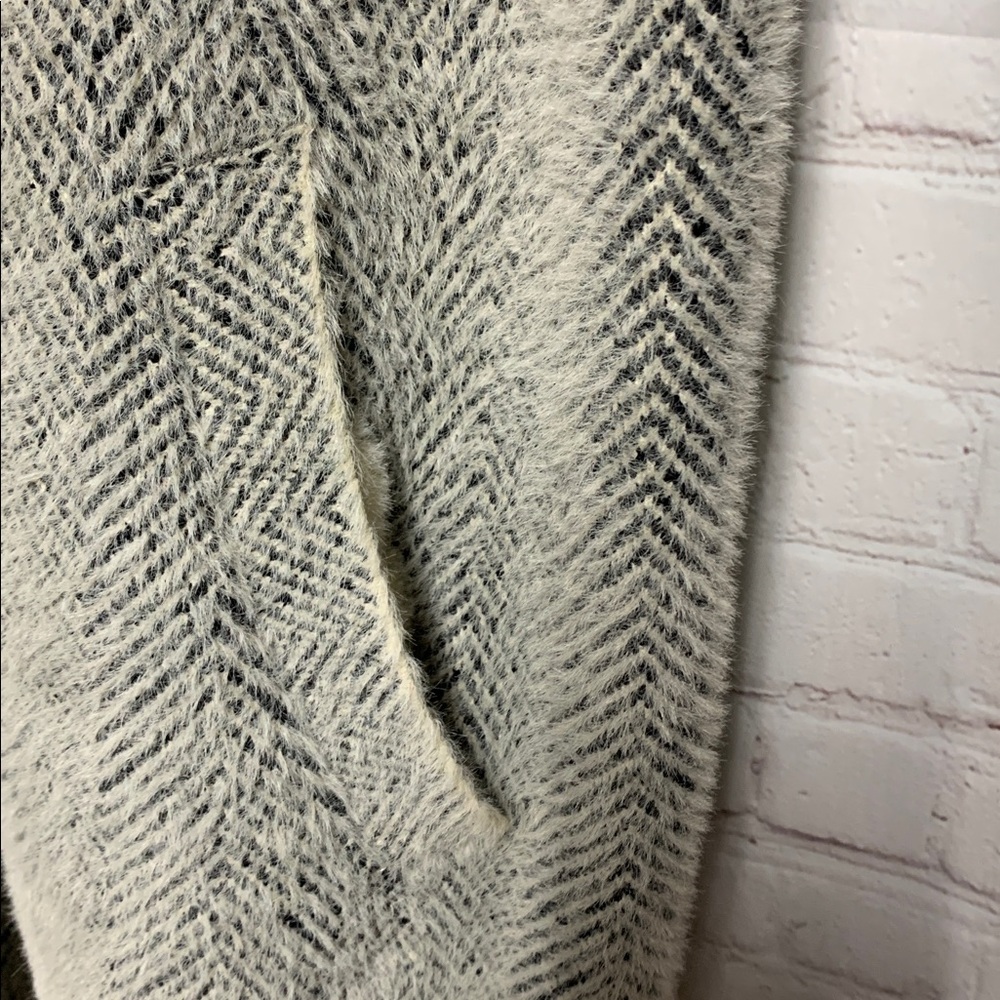 NVLT Knit Herringbone Gray Trench Coat Size 2X - Picture 4 of 6